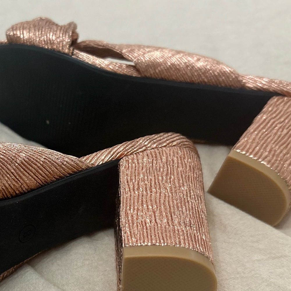 Bronze Block Heel - Picture 2 of 4